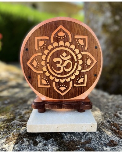 Lampe de Sel d'Himalaya OM Soleil 5KG (Ampoules Fournies)
