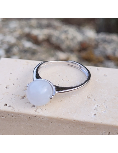 Bague Pierre de Lune Blanche BIJOUX