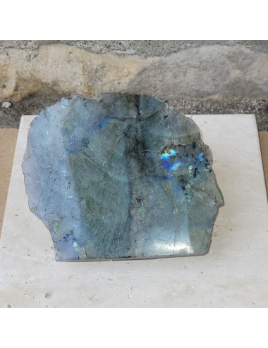 Labradorite 1 Face Polie GÉODES - DRUSES- MINÉRAUX BRUTS