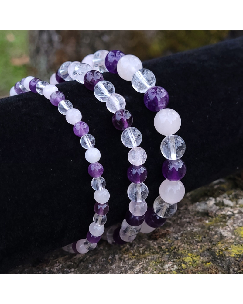Bracelet Améthyste, Cristal, Quartz Rose Bracelets