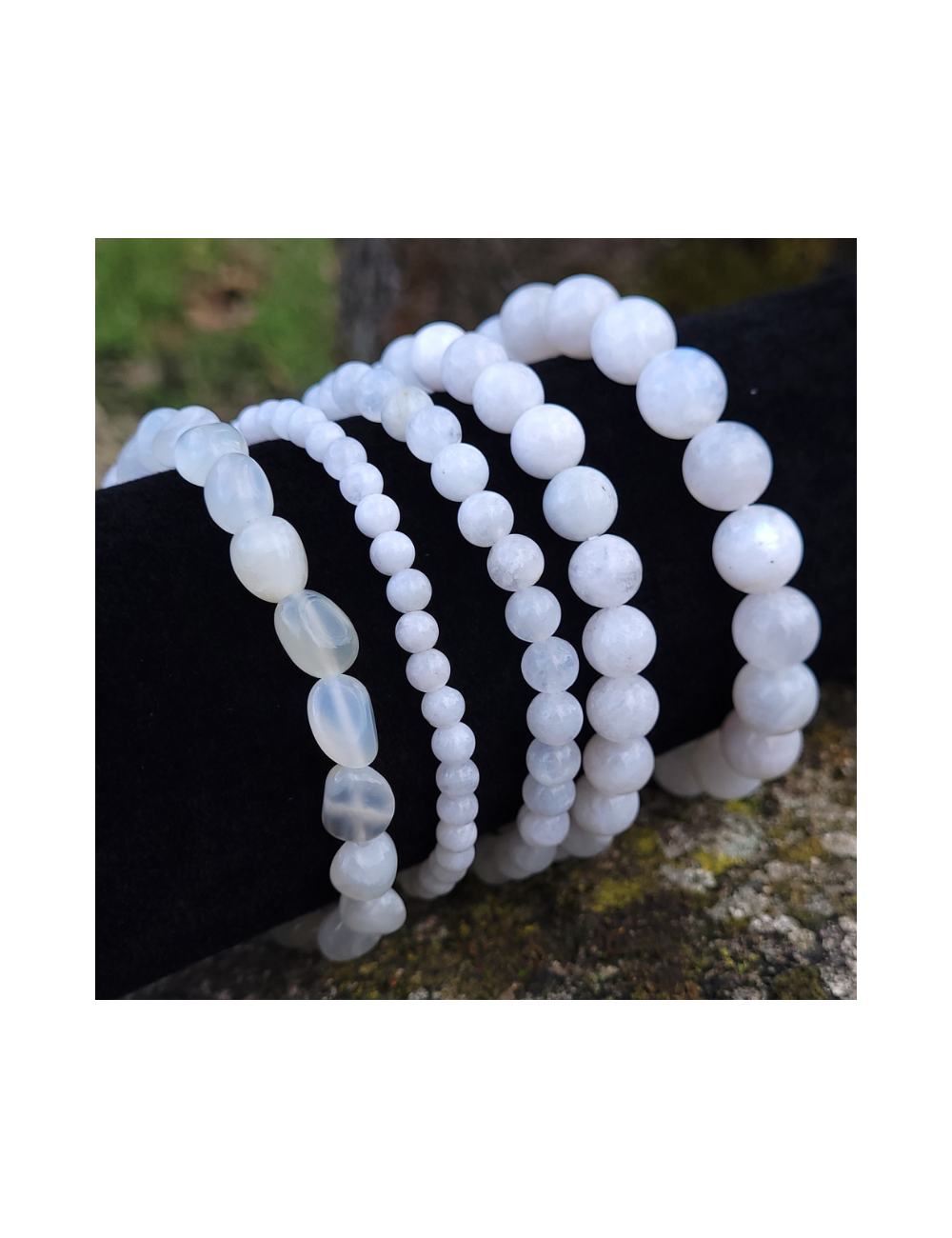 Bracelet pierre de lave blanche – Vies de Meuble