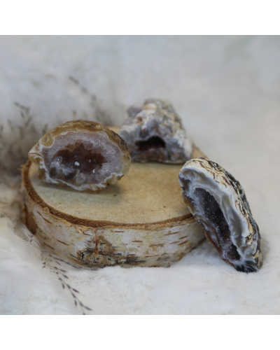 Mini géode Agate GÉODES - DRUSES- MINÉRAUX BRUTS