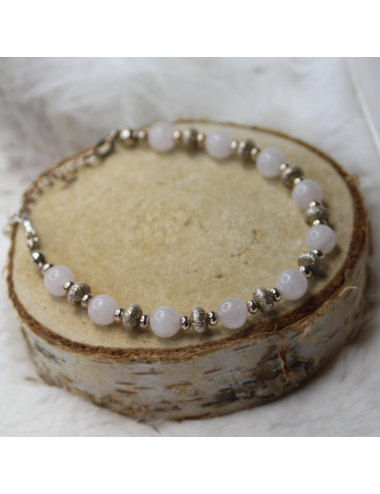 Bracelet Quartz Rose ARGENT 925 Bracelets