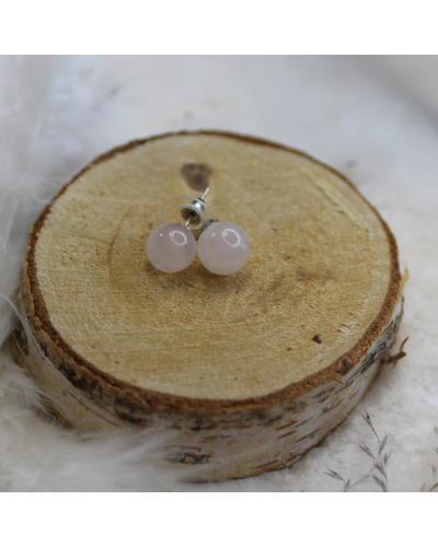 Boucles D'oreilles Lithothérapie 10mm BIJOUX