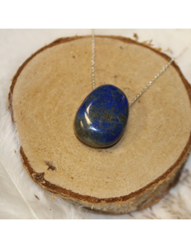 Pendentif Pierre roulée Lapis Lazuli BIJOUX