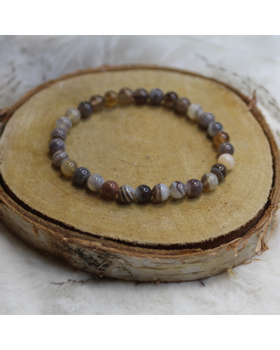 BRACELET AGATE BOSTWANA 6MM Bracelets