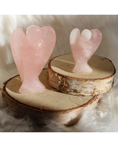 Ange Quartz Rose PYRAMIDES-POINTES-ANGES
