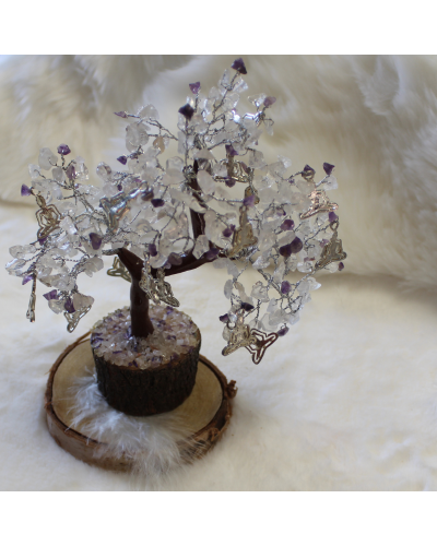 Arbre du Bonheur Améthyste/Cristal YOGA ARBRE DU BONHEUR