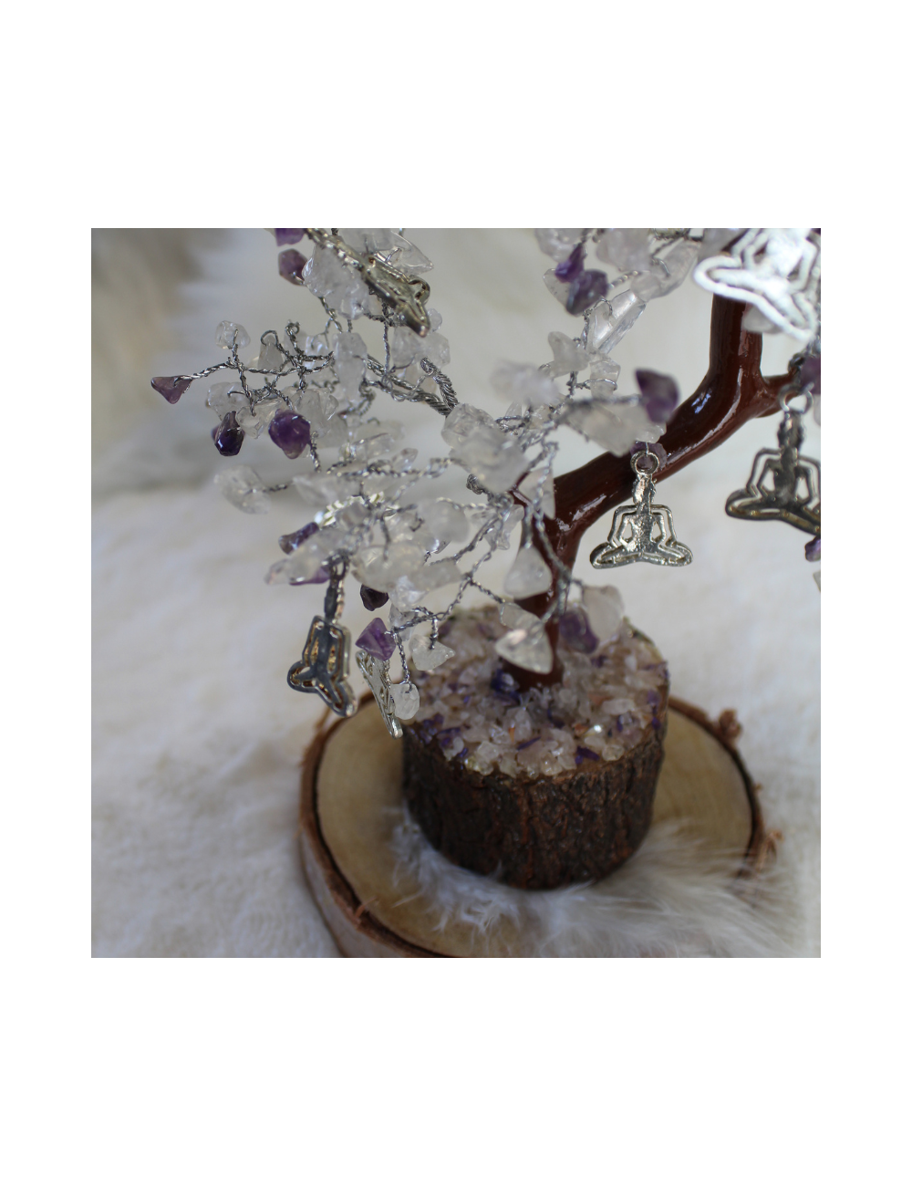 Arbre du Bonheur Améthyste/Cristal YOGA ARBRE DU BONHEUR Arbre du Bonheur Améthyste/Cristal YOGA ARBRE DU BONHEUR