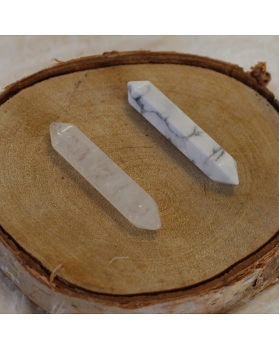 Double Pointes Cristal ≈5cm ESPACE DES CREATEURS