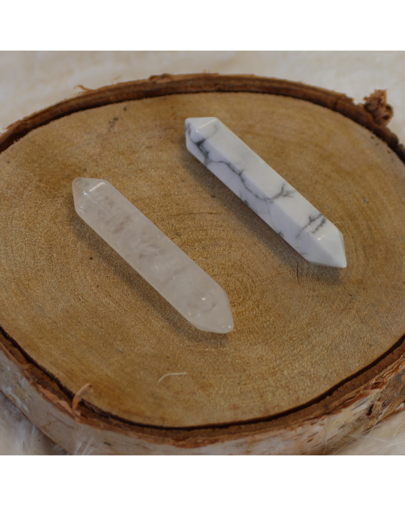 Double Pointes Cristal ≈5cm ESPACE DES CREATEURS