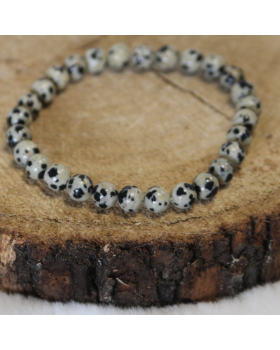 Bracelet Jaspe Dalmatien 6mm Bracelets