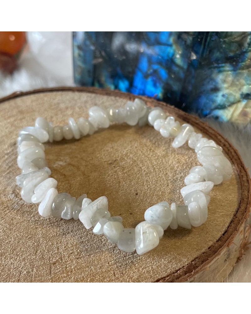Bracelet Pierre de Lune Blanche Baroque Bracelets