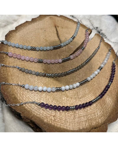 Collier Ras de Cou Pierre Naturelle Collier / Pendentif