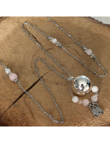 Bola Lithothérapie UNIQUE Pierre de lune-Quartz-Cristal de roche BOLAS pièces UNIQUES et PROMOTIONS