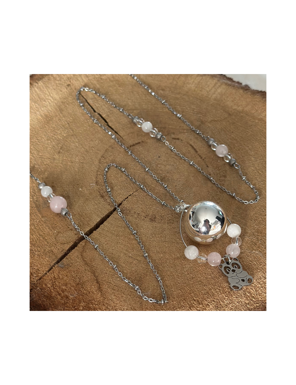 Bola Lithothérapie UNIQUE Pierre de lune-Quartz-Cristal de roche BOLAS pièces UNIQUES et PROMOTIONS Bola Lithothérapie UNIQUE Pierre de lune-Quartz-Cristal de roche BOLAS pièces UNIQUES et PROMOTIONS