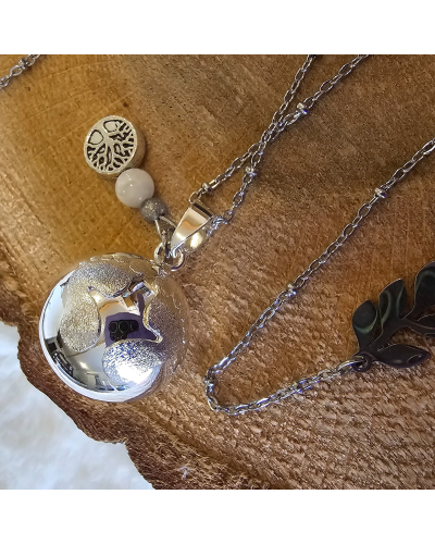 Bola Lithothérapie UNIQUE Pierre de Lune – Quartz -Améthyste & Lien Sensoriel Maman-Bébé