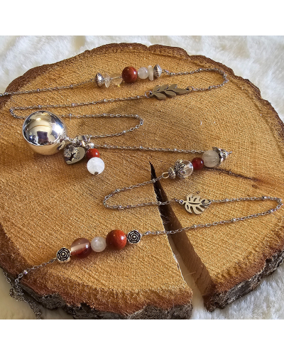 Bola Lithothérapie UNIQUE Pierre de Lune – Quartz – Cristal  Douceur & Lien Sensoriel Maman-Bébé