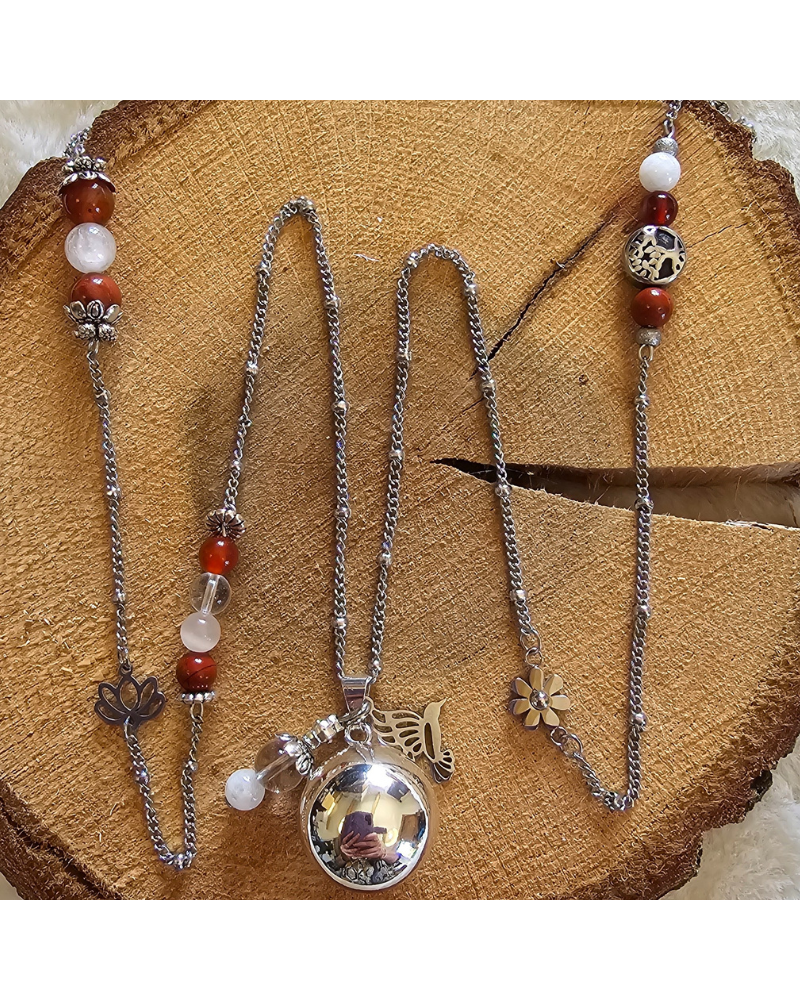 Bola Lithothérapie UNIQUE Pierre de Lune – Quartz – Cristal  Douceur & Lien Sensoriel Maman-Bébé