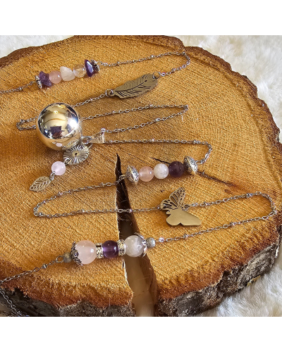 Bola Lithothérapie UNIQUE Pierre de Lune – Quartz – Cristal  Douceur & Lien Sensoriel Maman-Bébé