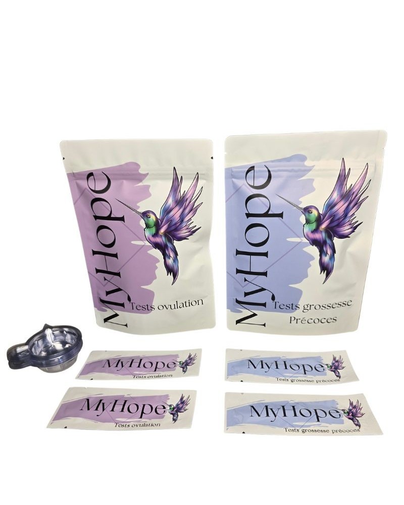 Kit fertilité –20 Ovulation + 10 Grossesse Précoces MyHope – Détection hCG 10 mUI/ml – Résultat rapide