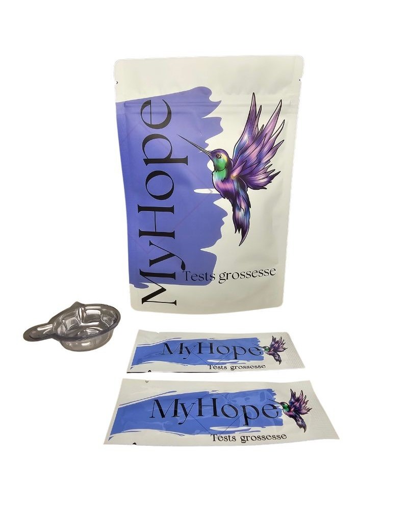 Lot 10 Tests de Grossesse Classiques + 5 Coupelles – Fiabilité & Clarté – MyHope