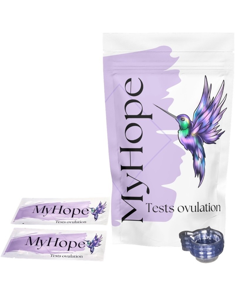 Lot 100 Tests d’Ovulation + 40 Coupelles – Compatible Applis Fertilité – MyHope