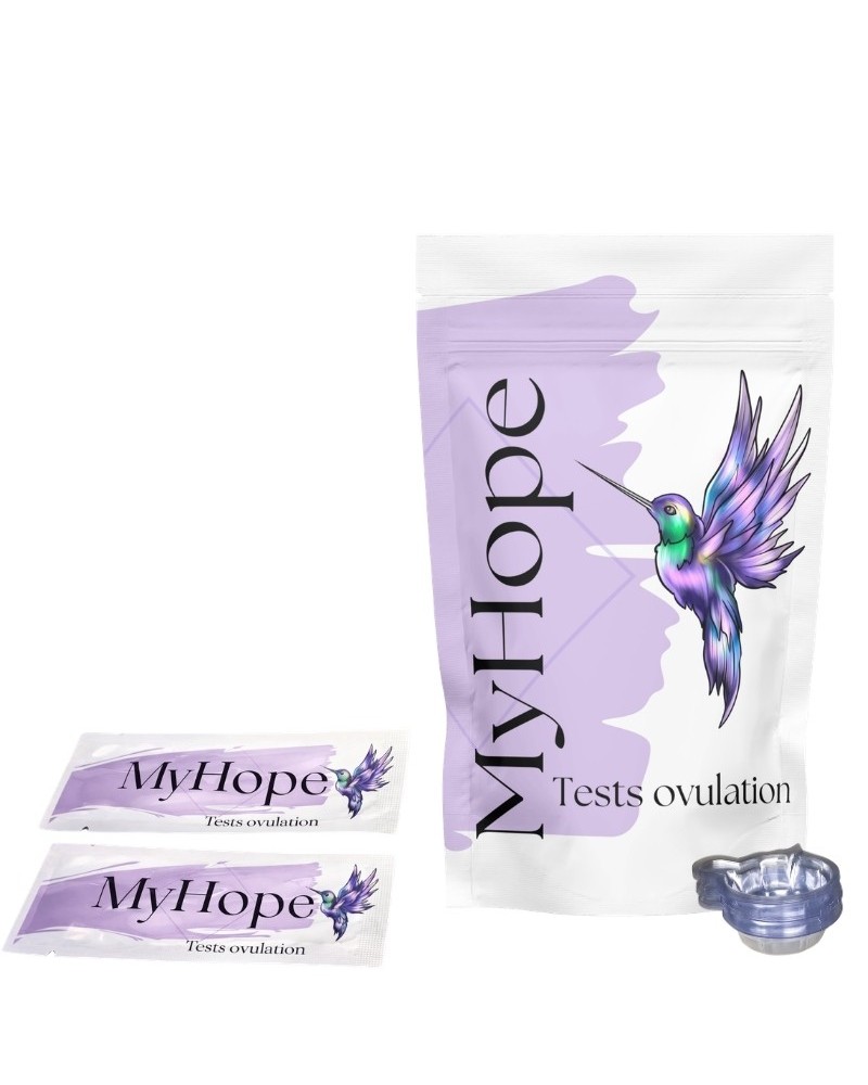 Lot 50 Tests d’Ovulation + 20 Coupelles – Compatible Applis Fertilité – MyHope