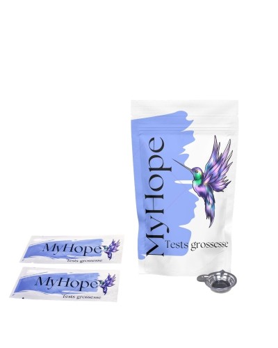 Lot 10 Tests de Grossesse Classiques + 5 Coupelles – Fiabilité & Clarté – MyHope