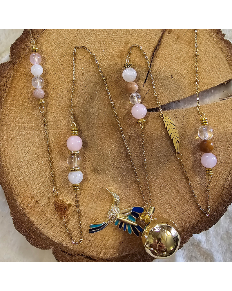 Bola Lithothérapie UNIQUE Howlite – Pierre de Soleil – Pierre de Lune