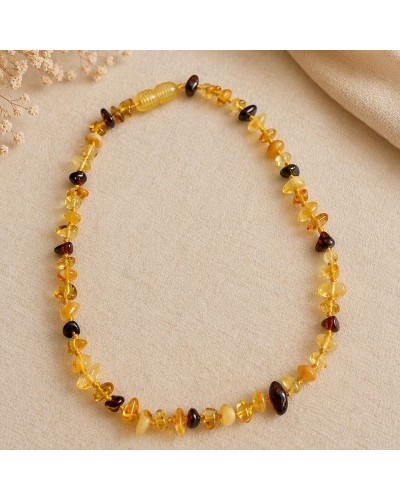 Collier Ambre enfant – Pierre naturelle pour les poussées dentaires, la digestion & l’équilibre émotionnel