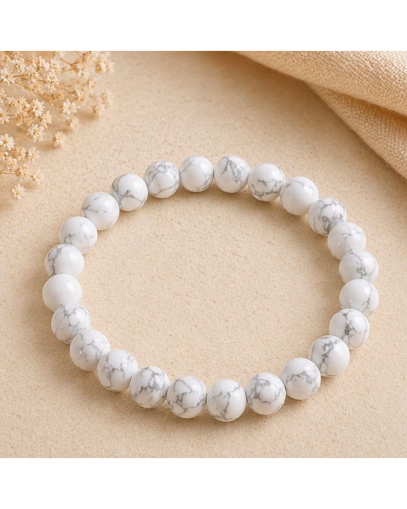 Howlite – Pierre de Sérénité, Intuition & Harmonie | Lithothérapie & Méditation