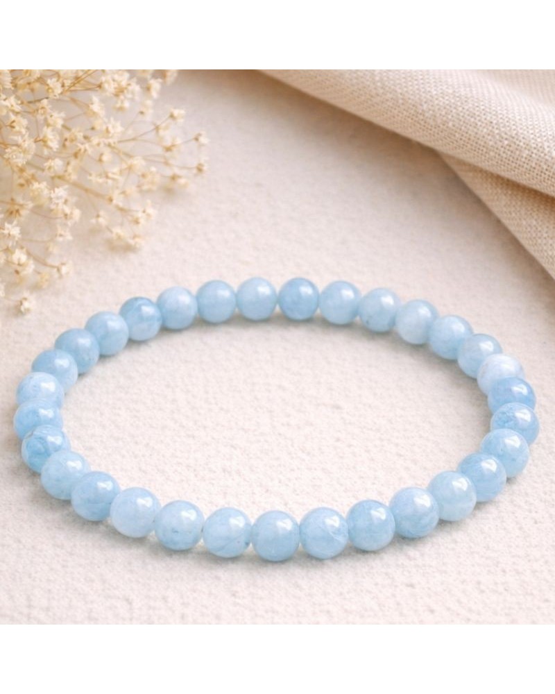 Bracelet Aigue-Marine – Expression, Intuition & Chakra de la Gorge  Lithothérapie
