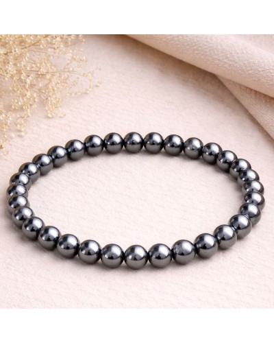 Bracelet Hématite – Force, Ancrage & Chakras Racine et Plexus Solaire  Lithothérapie