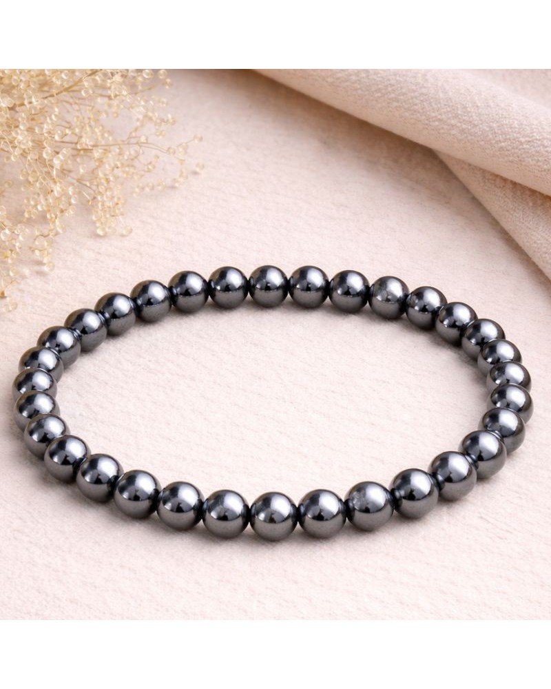 Bracelet Hématite – Force, Ancrage & Chakras Racine et Plexus Solaire  Lithothérapie