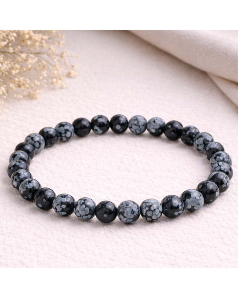 Obsidienne Neige – Pierre de Protection Douce & Chakra Racine | Lithothérapie