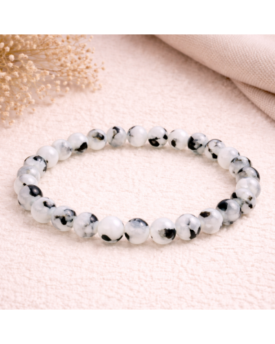 Bracelet Tourmaline & Cristal de Roche - Équilibre des 7 Chakras  Lithothérapie