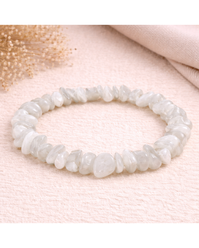 Bracelet baroque Pierre de Lune – Féminité, intuition & maternité  Lithothérapie