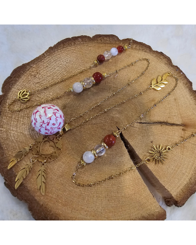 Bola Lithothérapie UNIQUE Pierre de Lune – Quartz – Cristal  Douceur & Lien Sensoriel Maman-Bébé