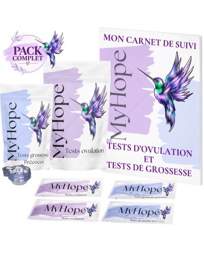 Kit Fertilité MyHope – 50 Tests Ovulation + 20 Tests de Grossesse Précoces