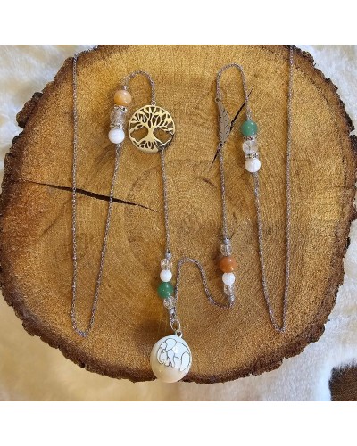 Bola Lithothérapie UNIQUE Aventurine – Pierre de Lune – Cristal de Roche