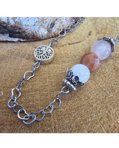 Bola grossesse Pierre de Lune, Quartz Rose & Pierre de Soleil | MyHope