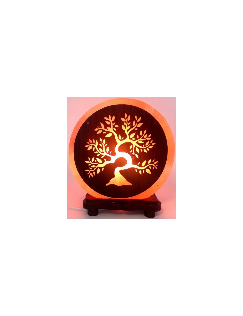 Lampe de Sel d'Himalaya Fleur de vie 5KG (Ampoules Fournies)