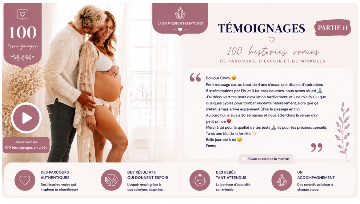 Témoignages clientes My Hope - avis tests ovulation et grossesse